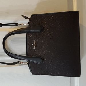 Kate Spade Black Glitter Satchel
